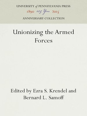 cover image of Unionizing the Armed Forces